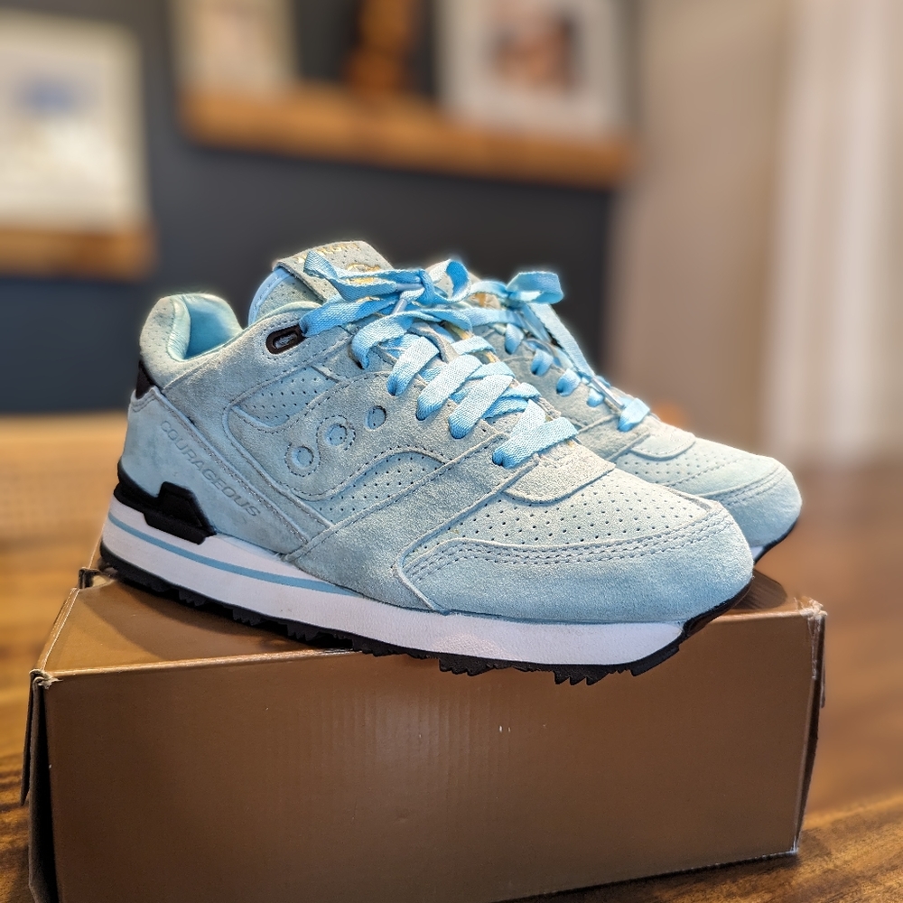 Saucony Courageous x Politics Cannon Blue